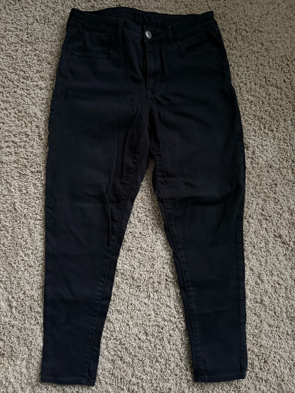 American Eagle Outfitters Men's Slim Straight Black Jeans